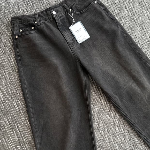 플리마켓🔥 아워데이즈 리버티 데님 팬츠 BLACK (L)