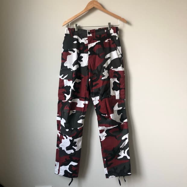 31 빈티지 밀리터리 카모 카고 팬츠