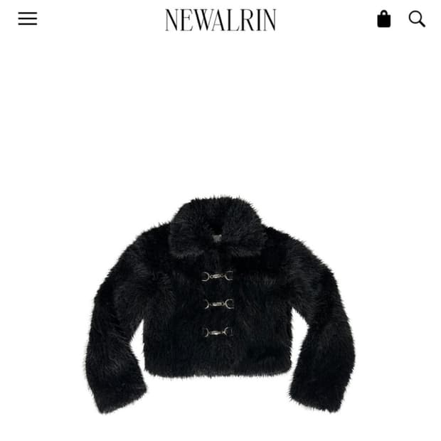 뉴얼린 퍼자켓 블랙