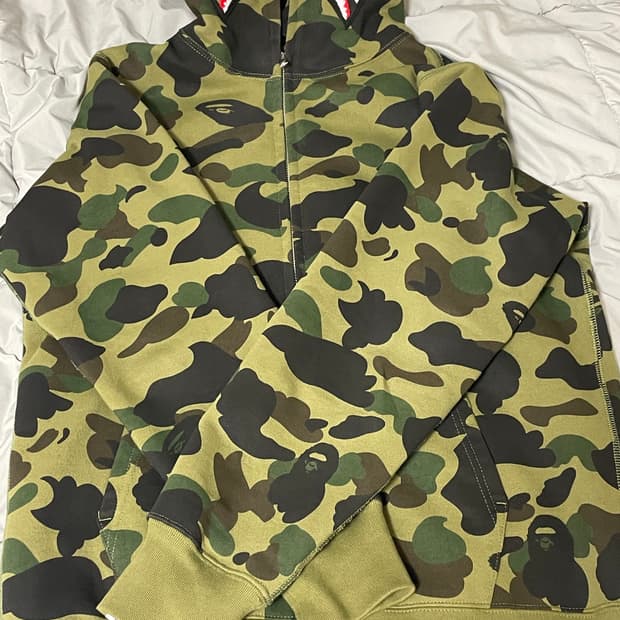 베이프 녹계 샤크후드 m