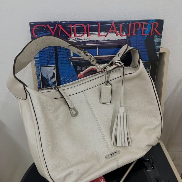 COACH leather hobo bag