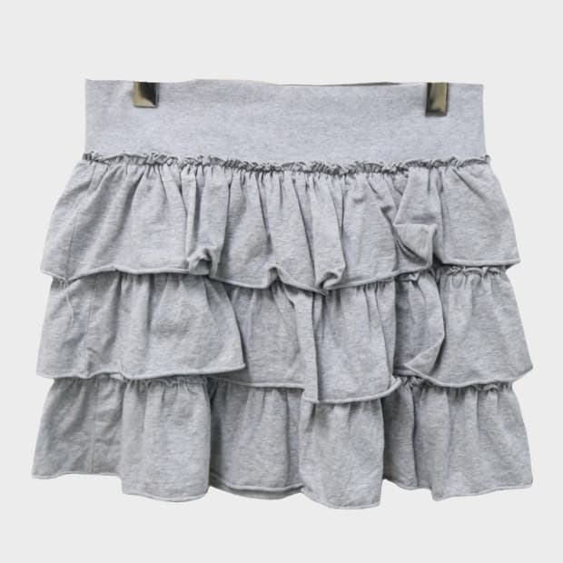 DAZY 밴딩 프릴 캉캉 미니스커트 63344