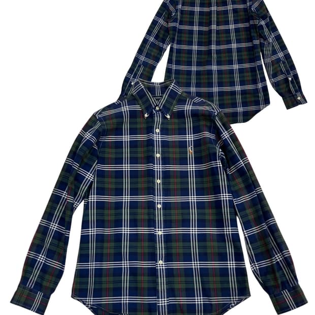 폴로 랄프로렌 클래식 핏 체크 셔츠 남방 S