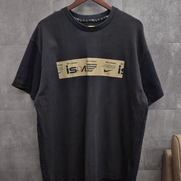 나이키 ISP Black Graphic Tee XL 