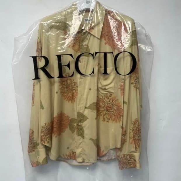 RECTO 렉토 플라워 패턴 셔츠