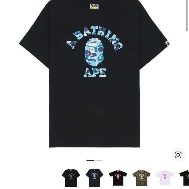 베이프 ABC 카모 티셔츠 블루 L