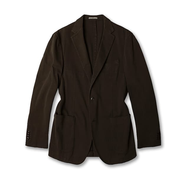 볼리올리 [Boglioli] 초코 브라운 가먼트 트윌 코튼 스포츠 자켓