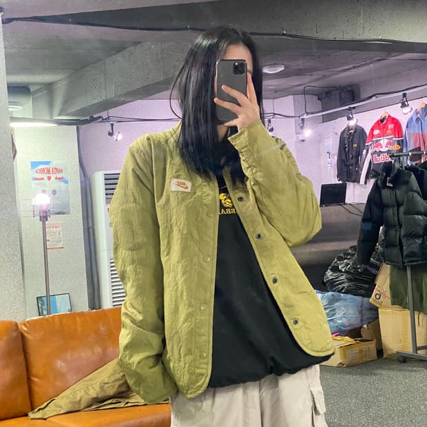 나이키 퓨추라 체크로고 나일론 자켓 B3436