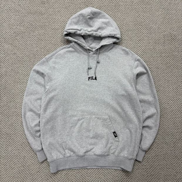 휠라 베이직 로고 후드티 v2119