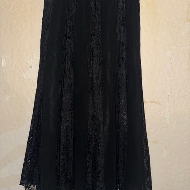 (Unknown) Gothic frill lace long skirt