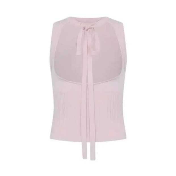 페르트 pehrt 투웨이 니트 베스트 핑크