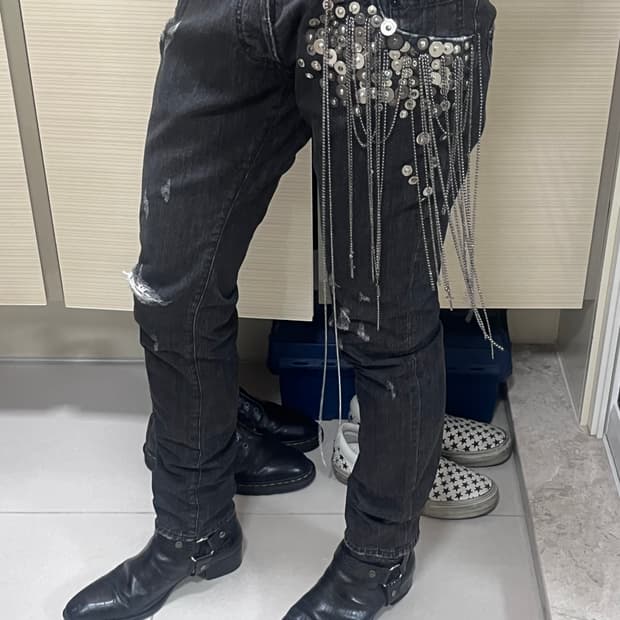 디스퀘어드2 체인 데님