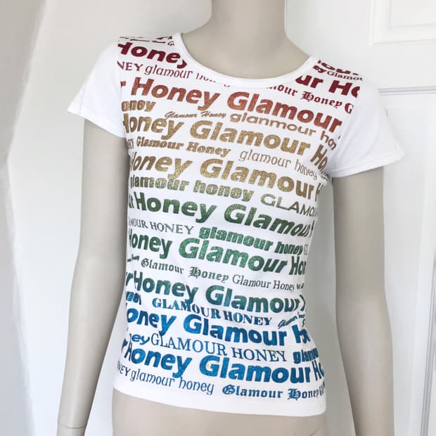 Glitter Rainbow Lettering Top
