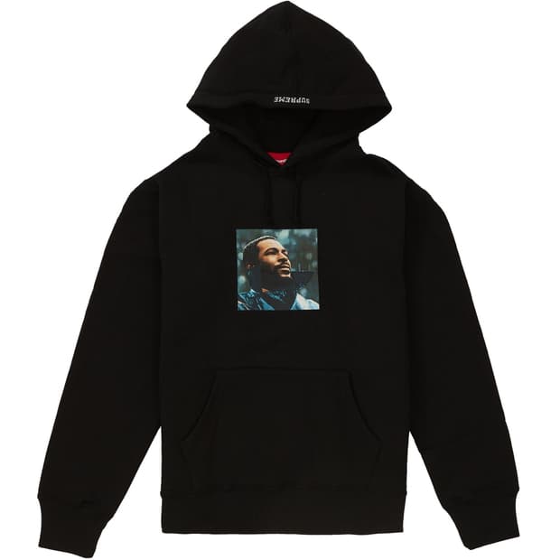 슈프림 마빈 게이 후디 블랙 (L) - 18FW