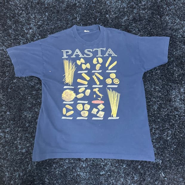 1998년도 italy pasta type t-shirt