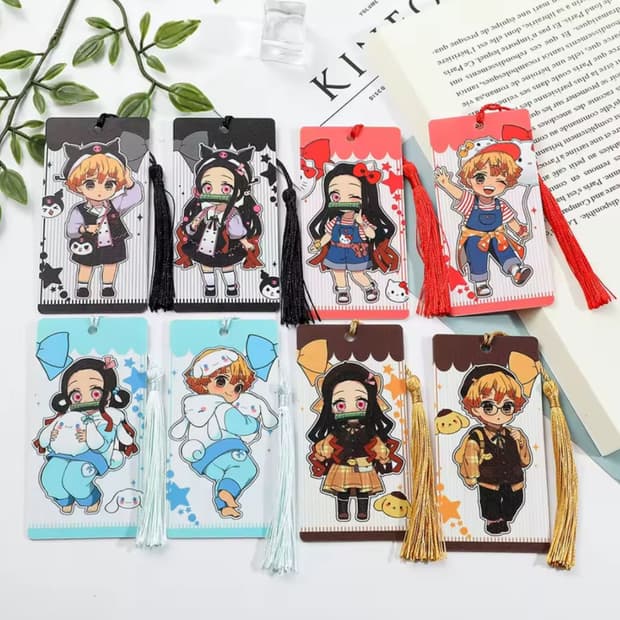 귀멸의칼날 젠이츠 네즈코 커플 책갈피