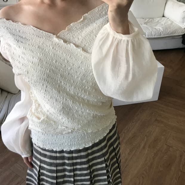 vintage wrap blouse