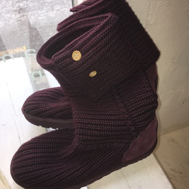 Ugg knit boots plum