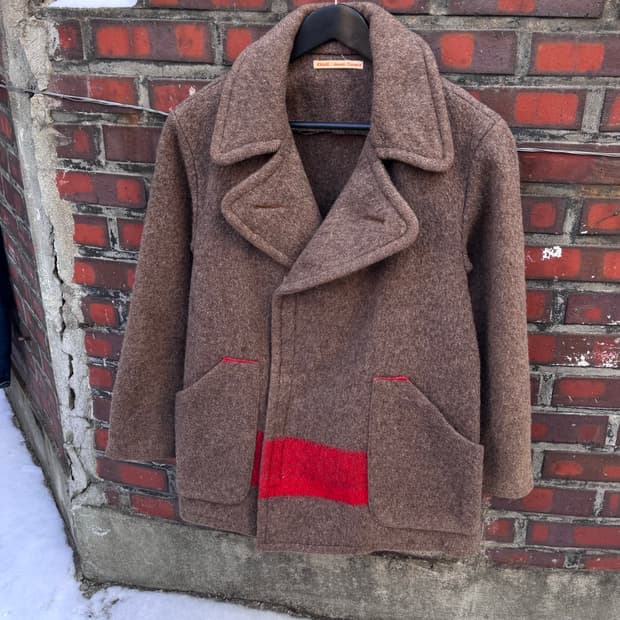 KHAKI/dessin Travaux 스위스 아미 블랭킷 코트