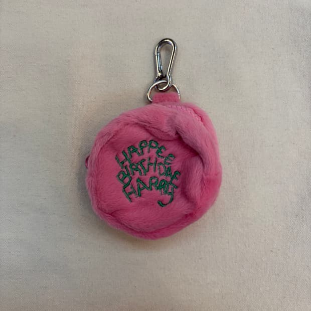 Happy Fluffy Birthday Keyring