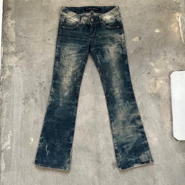 EVISU 로우라이즈 부츠컷 데님팬츠