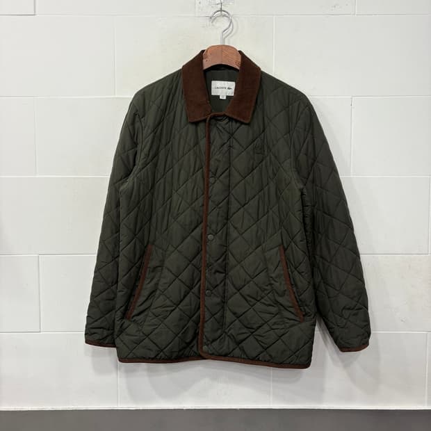 라코스테 퀄팅 코듀로이 자켓