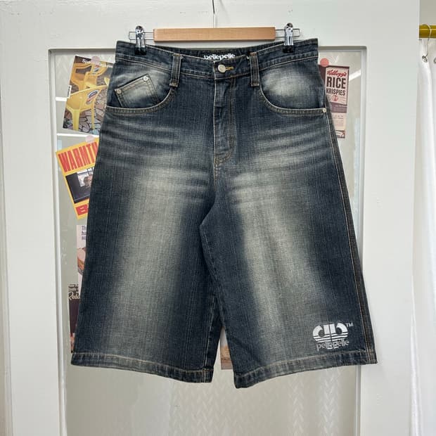 Pelle Pelle 펠레펠레 데님 하프팬츠 버뮤다 쇼츠 30