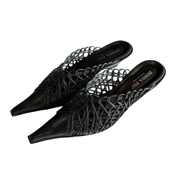 Donna Più lace detail mules 245