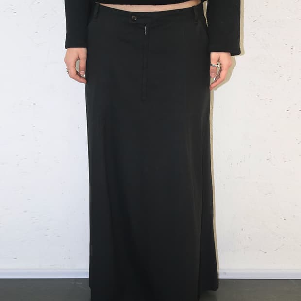 요지 야마모토 플레어 롱 스커트