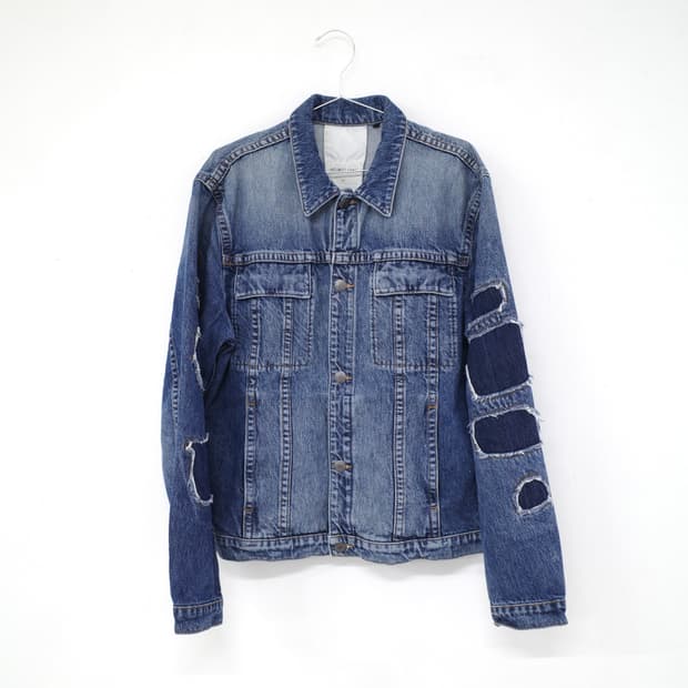 Helmut Lang Distressed Denim Jacket