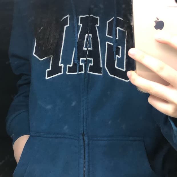 갭 후드집업 네이비 M