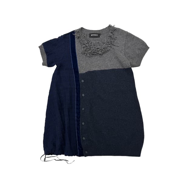 Gomme mixed texture sweater