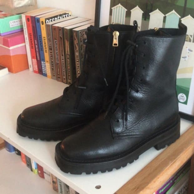 마르니 블랙 워커 부츠