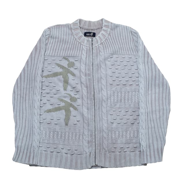Hai sporting gear knit zip up cardigan