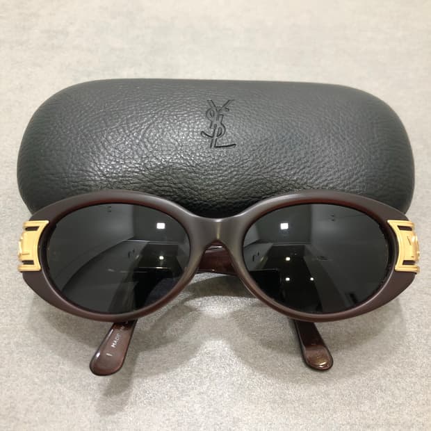 입생로랑 이브생로랑 ysl 금장 오발 오벌 선글라스
