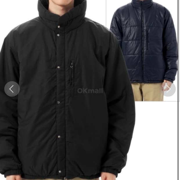 나나미카 25fw 인슐레이션 리버서블 자켓 블랙 M