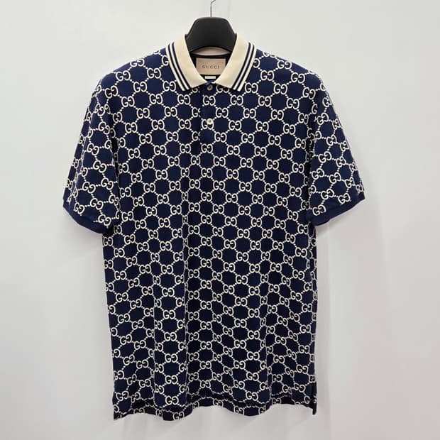 구찌 GG 자카드 카라 반팔 XL / 700,000
