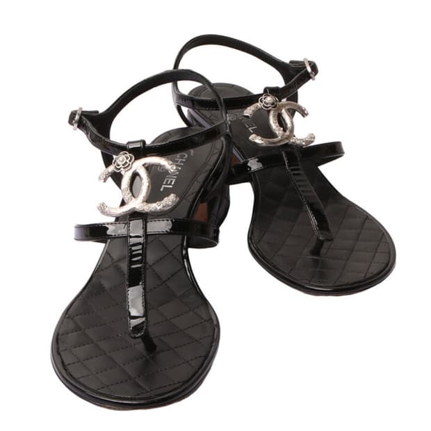 샤넬cc로고 샌들 36