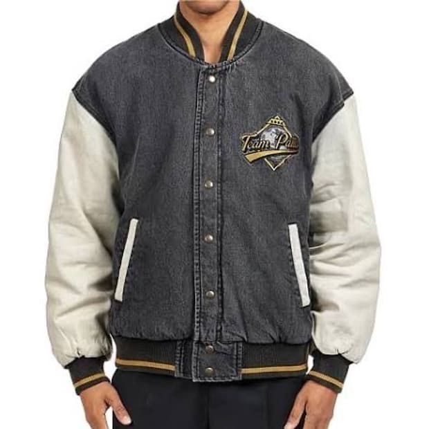 파타 홈런 데님 워시드 바시티