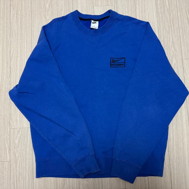 나이키 x 스투시 NRG 에시드 워시드 크루넥 게임 로얄