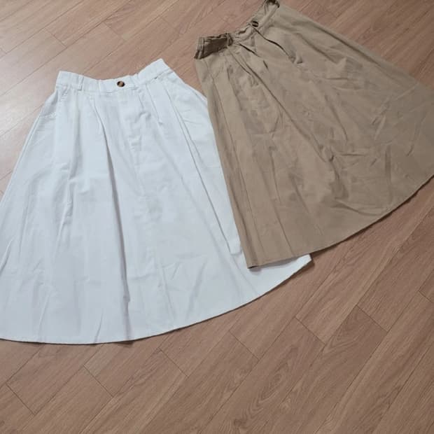 새상품) 서지수스타일 치마 면치마 레이어드 스커트 치마 2set