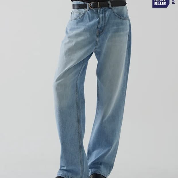 씨네드 세미와이드 스트레이트 데님