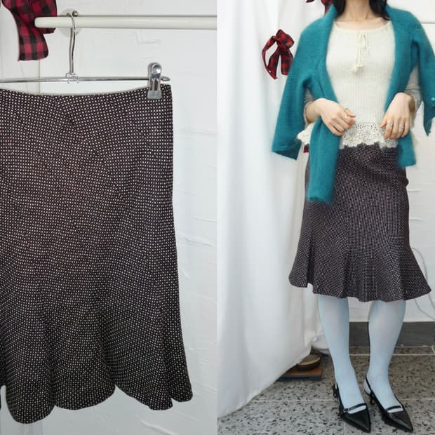 Starlight flare midi skirt