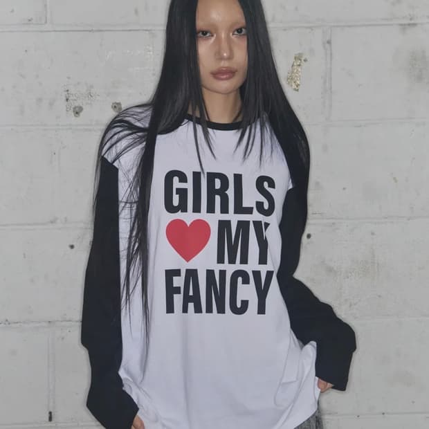 팬시클럽 걸스 마이 팬시 롱슬리브 블랙