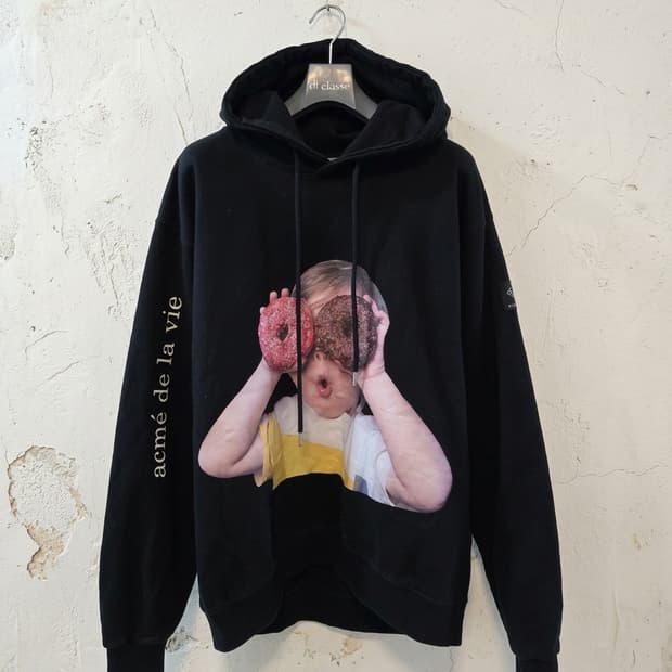 아크메드라비 도넛 프린팅 후드티 100