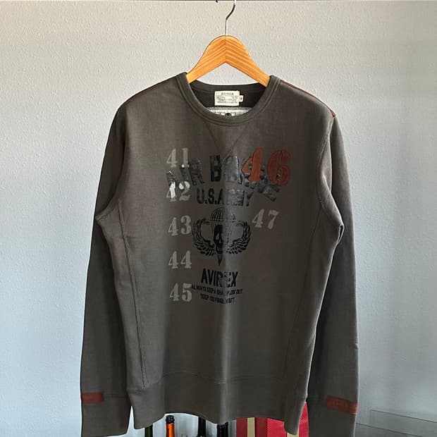 [XL]아비렉스 US ARMY 에어본 밀리터리 맨투맨