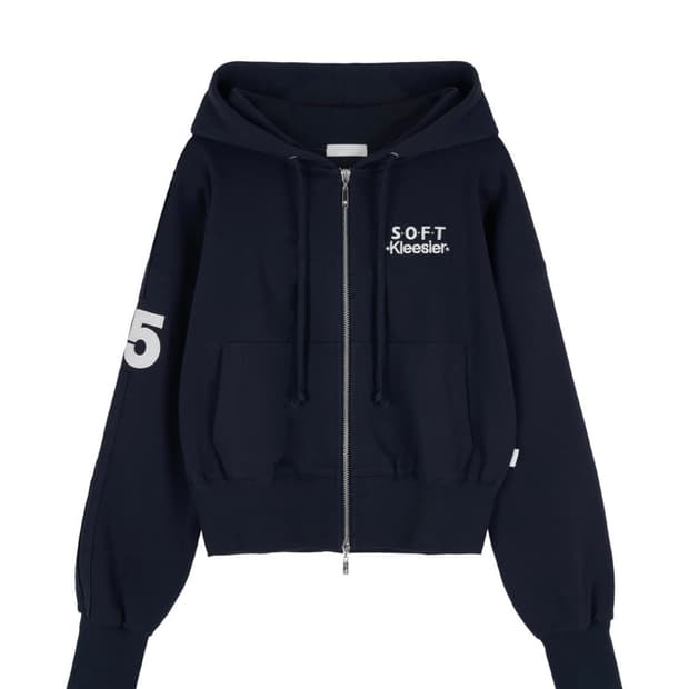 클리시어 25 소프트 클럽 후드집업 네이비