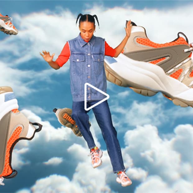 Bimba y lola 빔바이롤라 오렌지 청키 스니커즈