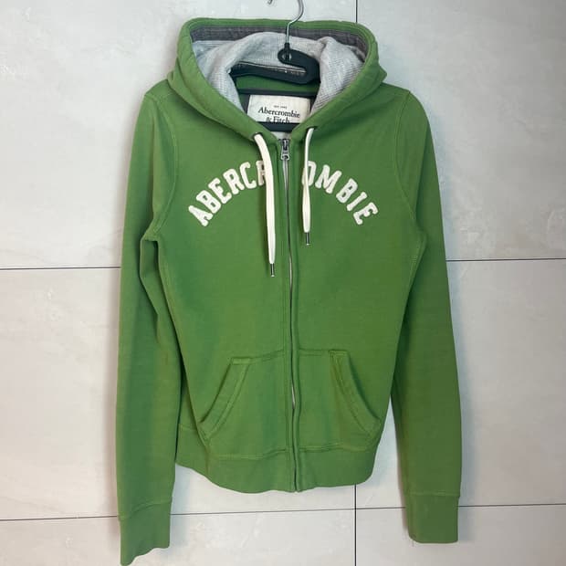 아베크롬비 스펠로고 말차 후드집업 (M)