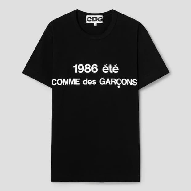 [XL] CDG 1986 꼼데가르송 티셔츠 블랙